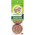 Scotch-Brite Copper Coated Scrubbing Scour Pads, 3 Scouring Scrubber Pads