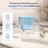 Waterdrop Water Filter Jug 2.5L NSF 42/372 Reduces Lead Chlorine BPA Free Blue view 9