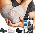 POWERLIX Elbow Orthopedic Brace Compression Support (Pair) - Elbow Sleeve for Extra Comfort, Stable Compression, Injury Prevention, Pain Relief, Breathablility, Moisture-Wicking(Beige, S)
