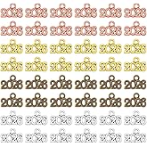 Apojgitn 120PCS 2026 Charms, Colorful Metal Year Signet, Mini Graduation Pandents for Jewelry Making Accessories Crafting Parties DIY Necklace Bracelets & Keychain, New Years Eve Gift - 6 Colors