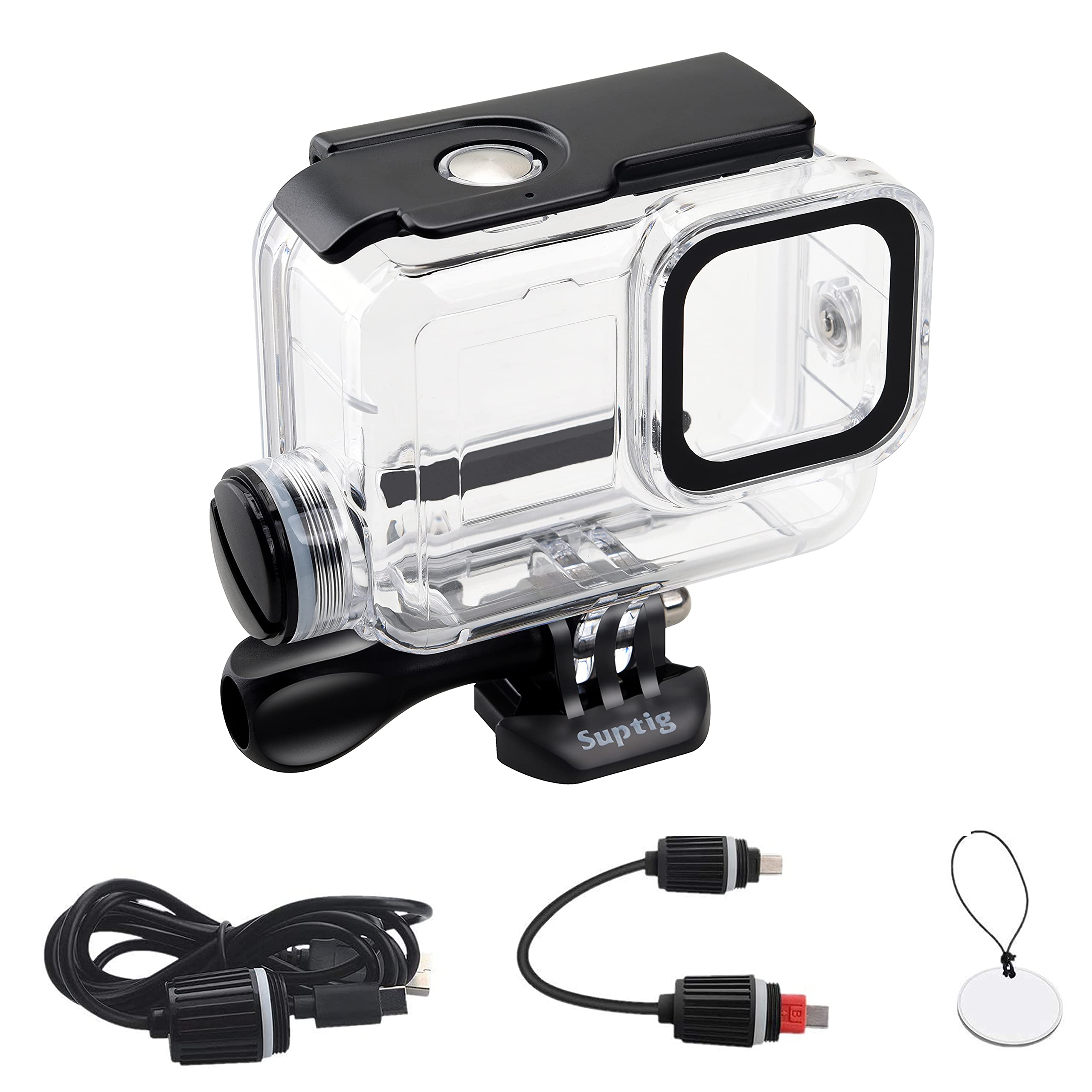 Suptig Waterproof Housing for GoPro Hero 13-9, Dive to 164Ft