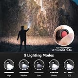 Lepro LED Torch 2 Pack - Super Bright, 5 Modes, Zoomable, Water Resistant, view 3