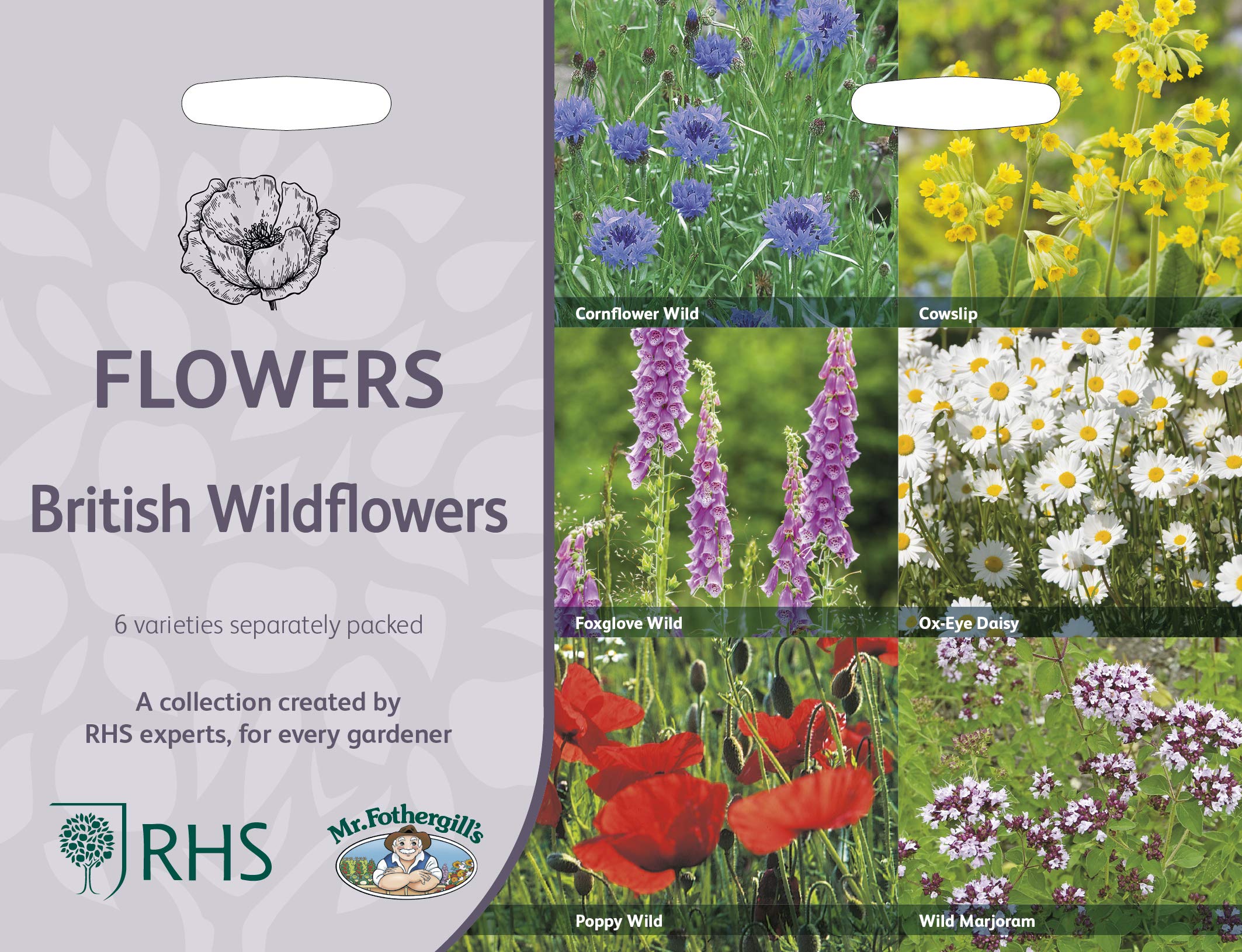 Mr Fothergills RHS British Wildflowers Collection Seeds