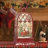 Snow Globe Christmas with Santa Claus, Lighted Christmas Snow Globes with Timer, Swirling Musical Glittering Snow Globes Lantern for Christmas Decoration(Santa Claus)