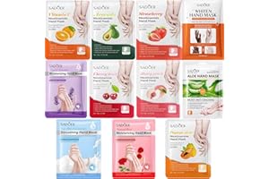 MOND'SUB Hand Cream Moisturizing Mask, Hand Masks Moisturizing Glove for Dry Hands, Hydrating and Regenerates Dead Skin, Hand Care Moisture Gloves for Dry Hands, Safe for All Skin Types (11 pack)