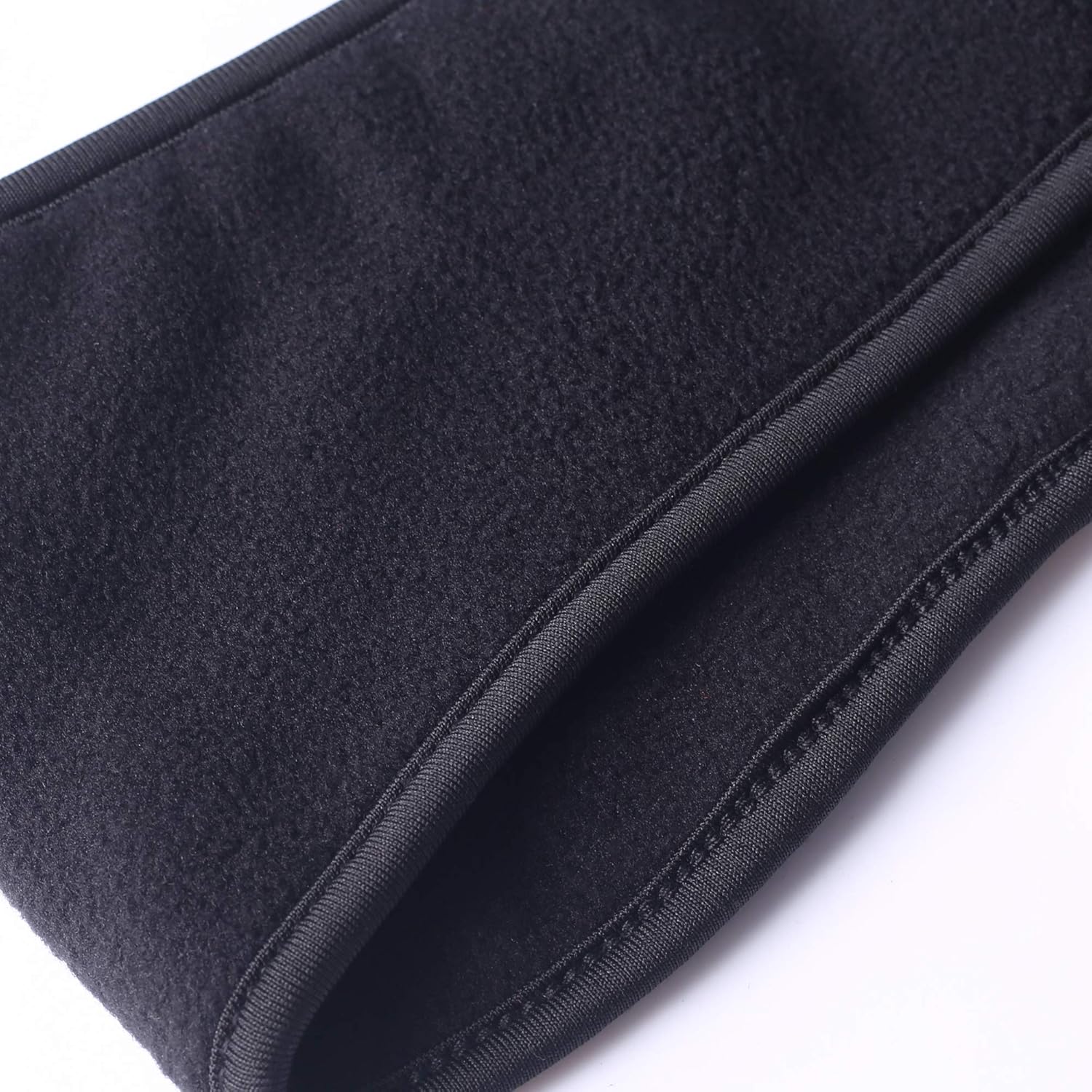 Omenex Winter Headbands Ear Warmers for Women-Double Layer More Thicker Fleece Earband Winter Ear Warmer in Cold Weather Running, Ski, Jogging and Others Winter Sports/Works (Ponytail Black) : Clothing
