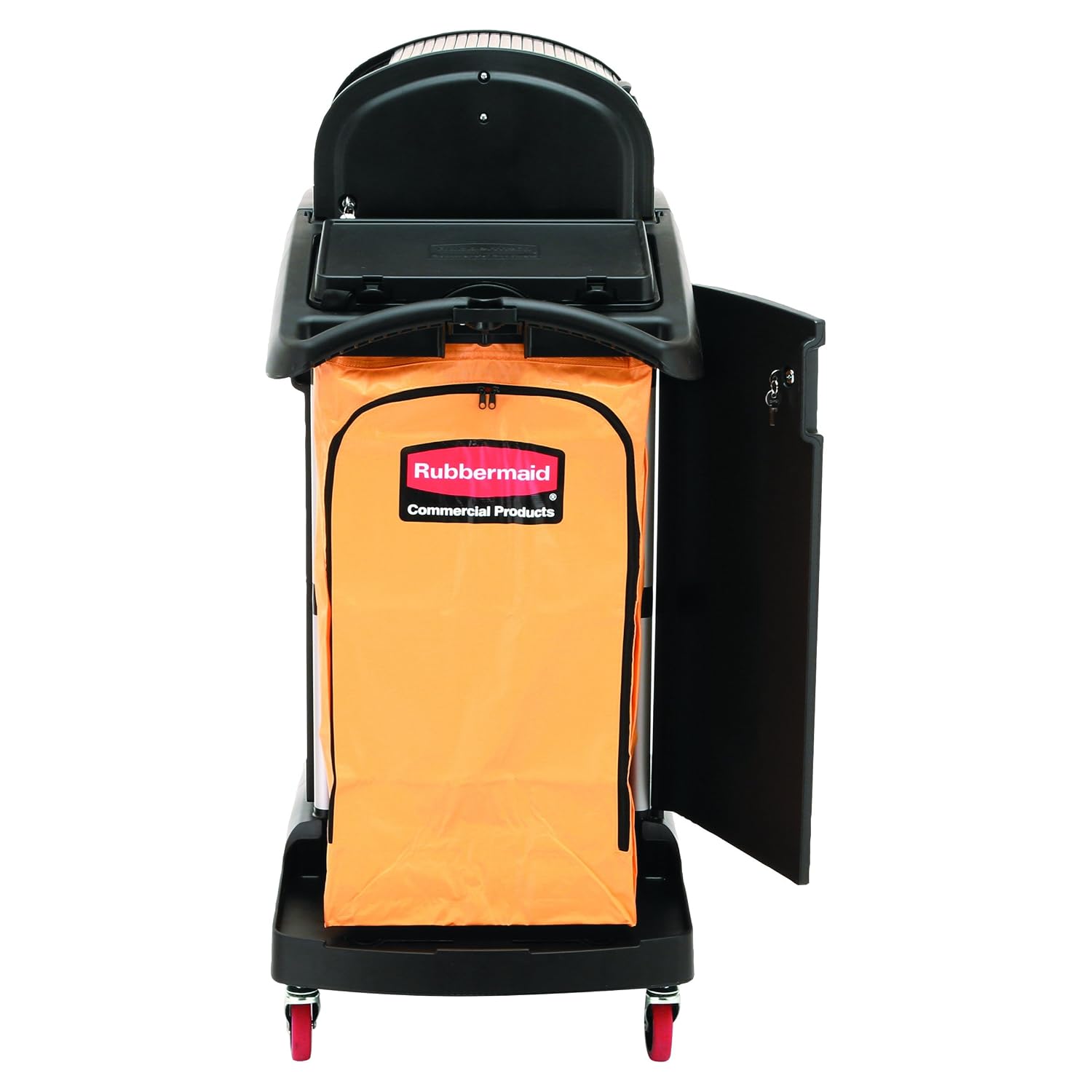 Rubbermaid Commercial Housekeeping Cart - Black, Regular - Image 3