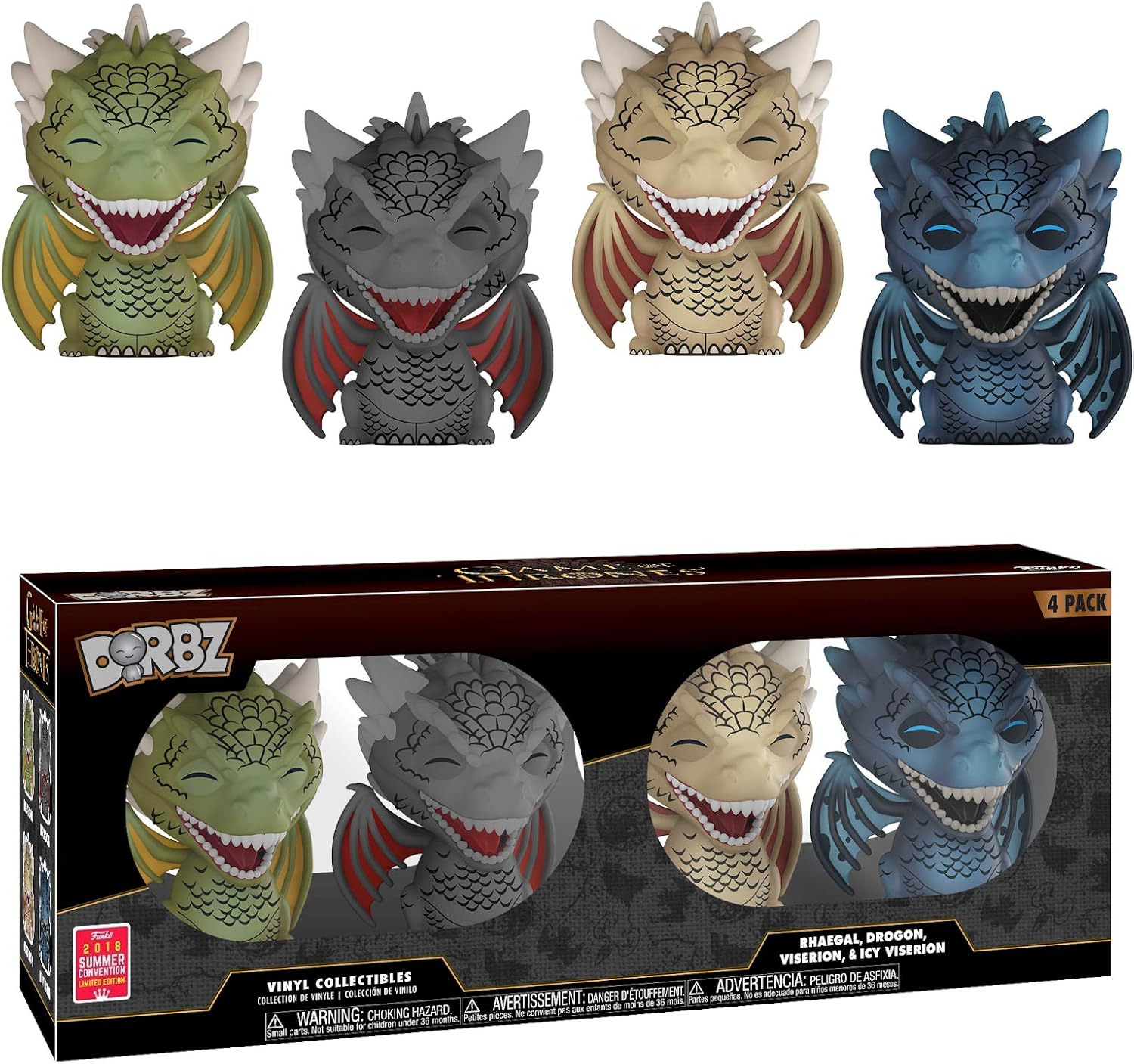 drogon rhaegal viserion funko pop