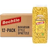 Bechtle Bavarian Style Spaetzle: German Egg Noodles, 17.6oz (Pack of 12) | Authentic Traditional Pasta Made in Germany, 100% Natural Ingredients, Cage-Free Eggs &amp; Durum Wheat Semolina, Non-GMO, Kosher