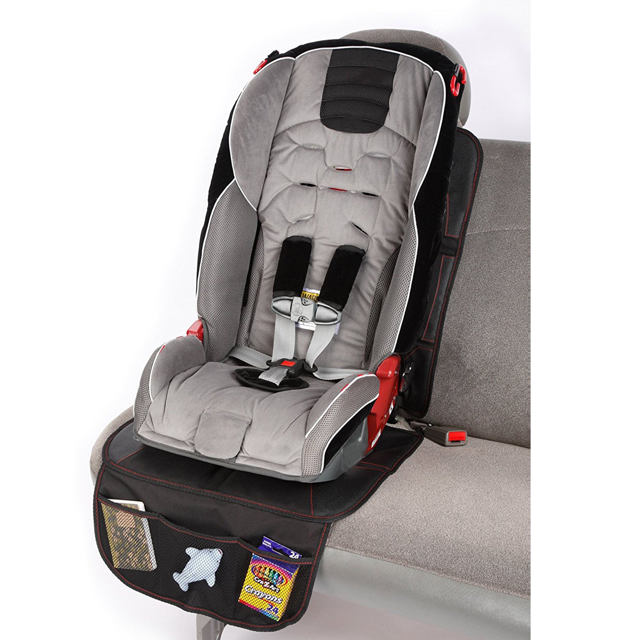 Durapower Car Seat Protector Mat Children Baby Seat Cover Grip with PVC Leather