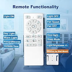 60 Inch Ceiling Fans with Lights and Remote,Flush