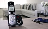 Panasonic KX-TG6824EB Quad DECT Phone Black Silver 120 Name Phonebook view 3