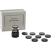 Fowler 52-664-009-0, 10x Pocket Optical Comparator Set with 9 Recticles