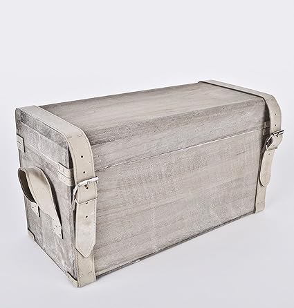 Caja baúl de madera Country Style: Amazon.es: Hogar