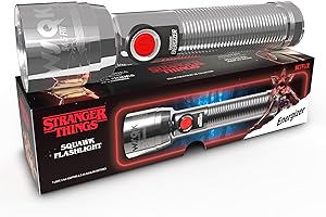Energizer Stranger Things Squawk Retro LED Flashlight, Water Resistant and Drop Tested Camping Flashlight, Limited Edition, 250 Lumens
