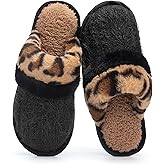 GOEWY Cozy Slippers for Women Indoor and Outdoor Fuzzy House Shoes with Memory Foam Anti-Skid Sole Gifts for Women Mom Ladies