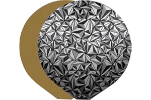 RugooSpink T1 Build Plate T1 Pro/SR/QQS Pro Plate Round 270MM Diameter Platform Golden PEI +Diamond PEO Build Sheet Removable Spring Steel Sheet Flexible Plate Heated Bed for FLSUN 3D Printer