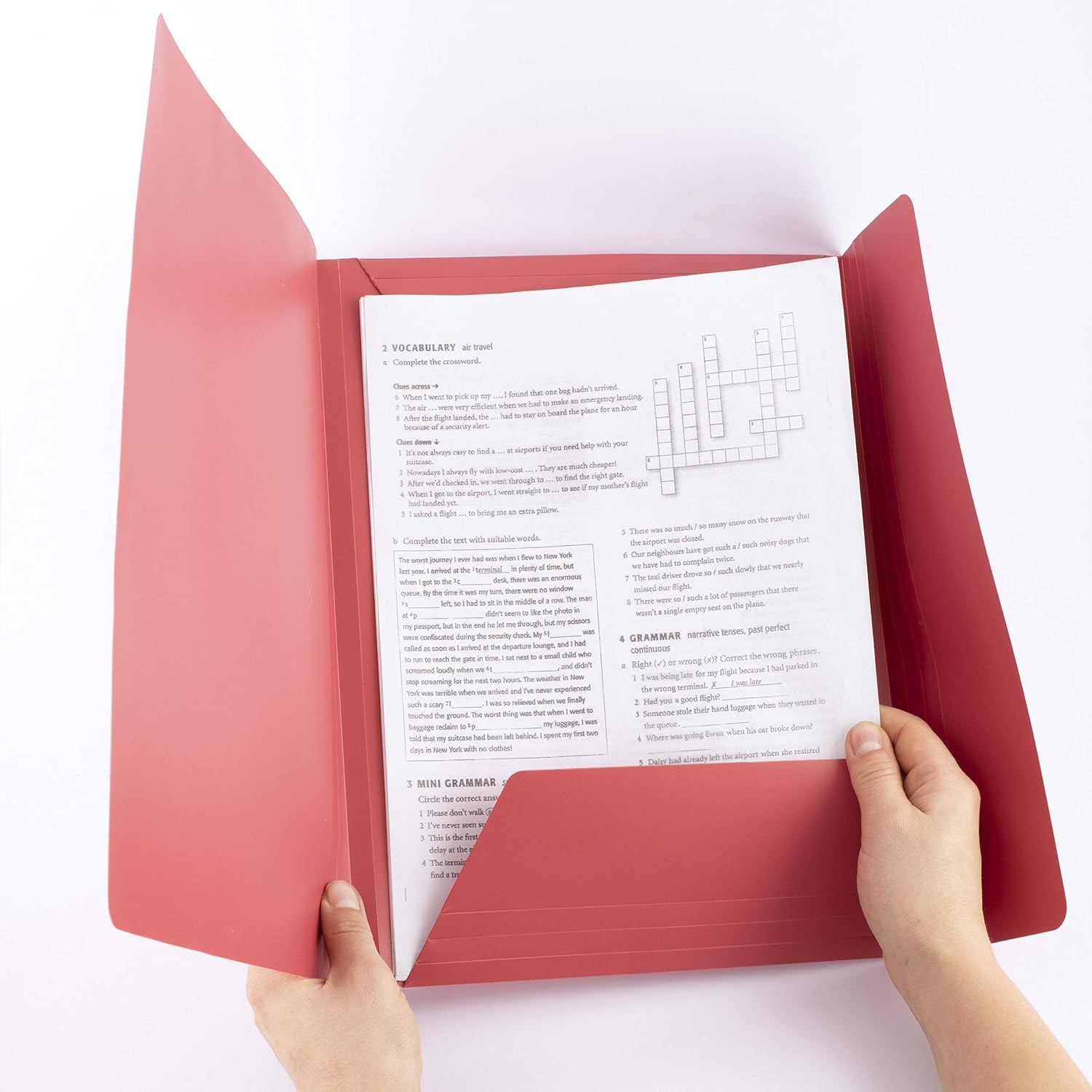 D.RECT Elasticated Folder, red, A4 - Image 3
