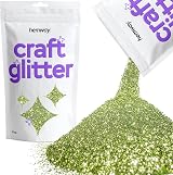 Hemway Olive Green Fine Glitter 100g for Resin Crafts Cosmetic Nail Art