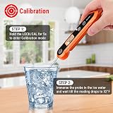 ThermoPro TP03H Meat Thermometer IPX6 Waterproof Foldable Probe LCD Backlight view 7