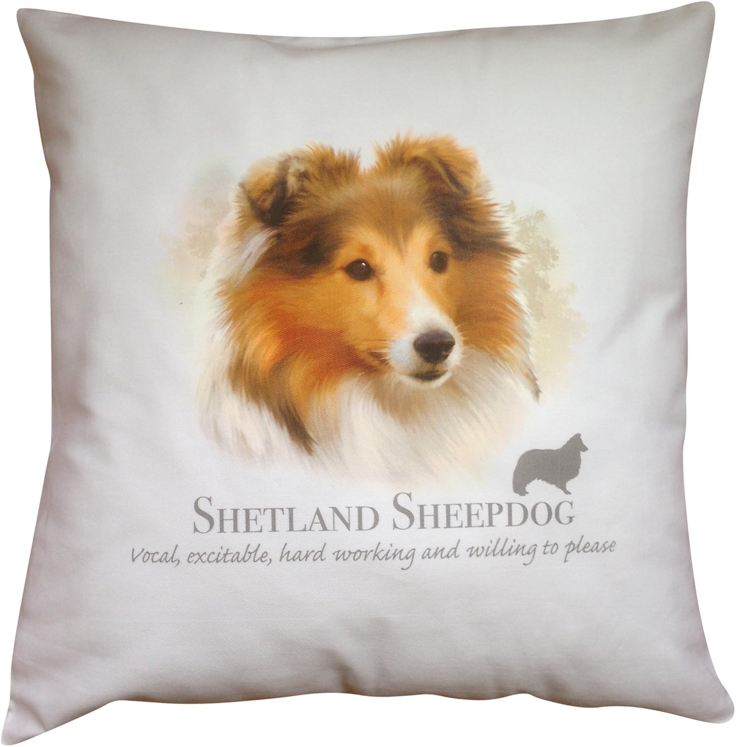 Shetland Sheepdog Sheltie Breed of Dog Themed Cotton Cushion Cover with