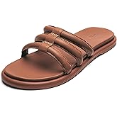 OLUKAI Tiare Women's Slide Sandals, Premium Leather & Stylish Design, All-Day Comfort & Support