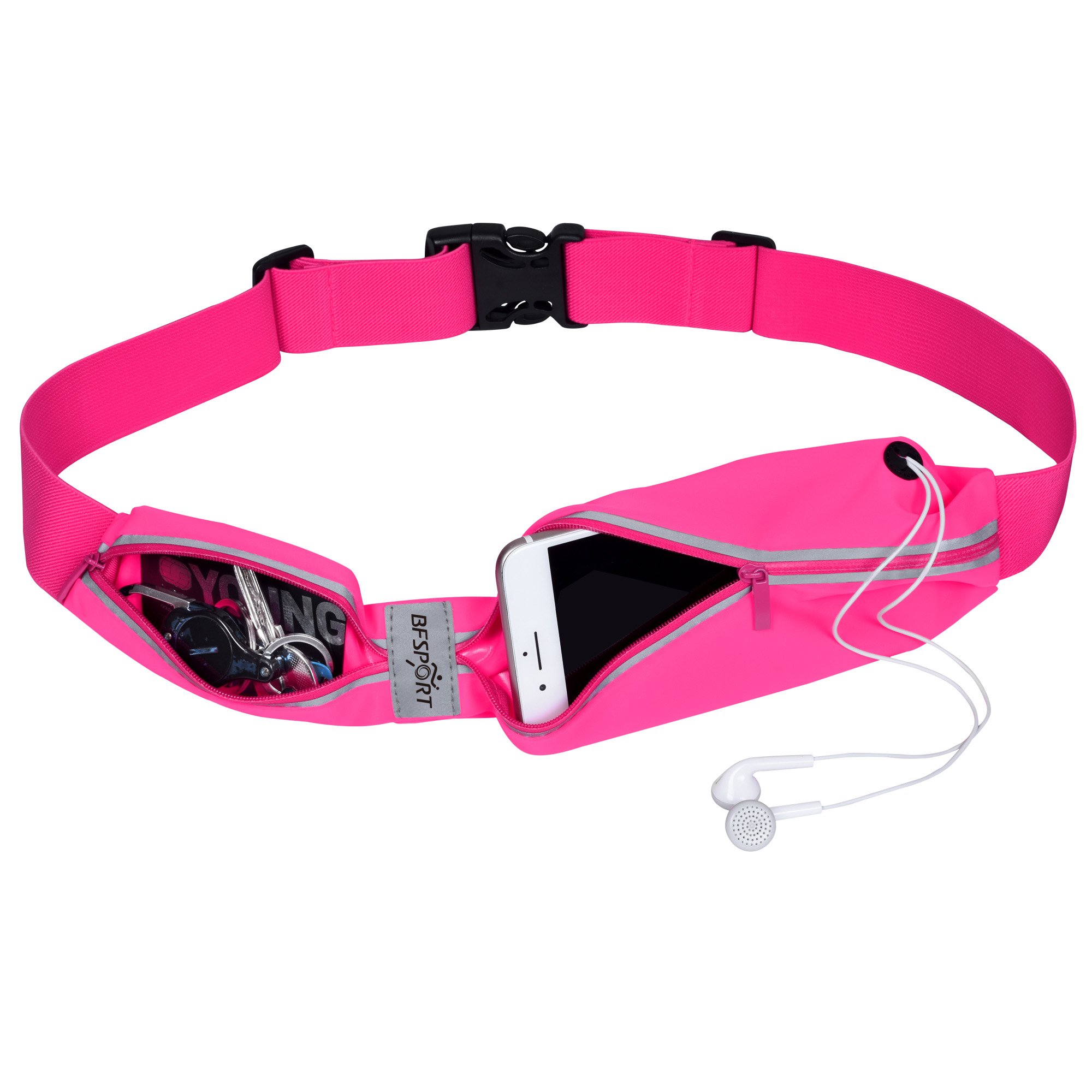 Sport Running Belt - BFSPORT Water Resistant Waist Storage Belt for iPhone 8/8plus/7/7Plus/6/6S/6Plus, Samsung S8,S7 and Other Smartphones