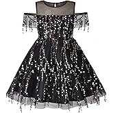 Sunny Fashion Girls Dress Purple Off Shoulder Hi-Low Skirt Bridesmaid Size 7-14