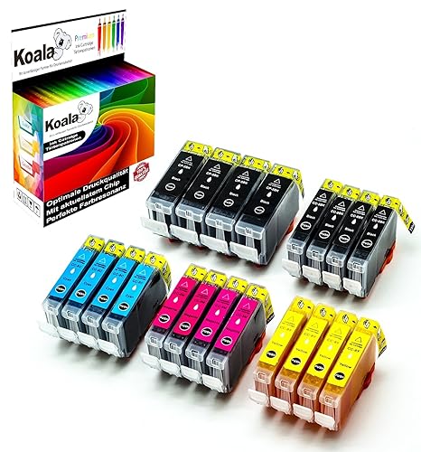 Koala 20 Druckerpatronen kompatibel für Canon PGI-5 CLI-8 PGI5 CLI8 für Canon Pixma IP4200 IP4300 IP5200 IP4500 IP5200R IP530