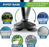 HONEYBULL Folding Walking Stick Adjustable Foldable Cane Pivot Tip 3 Prong view 4