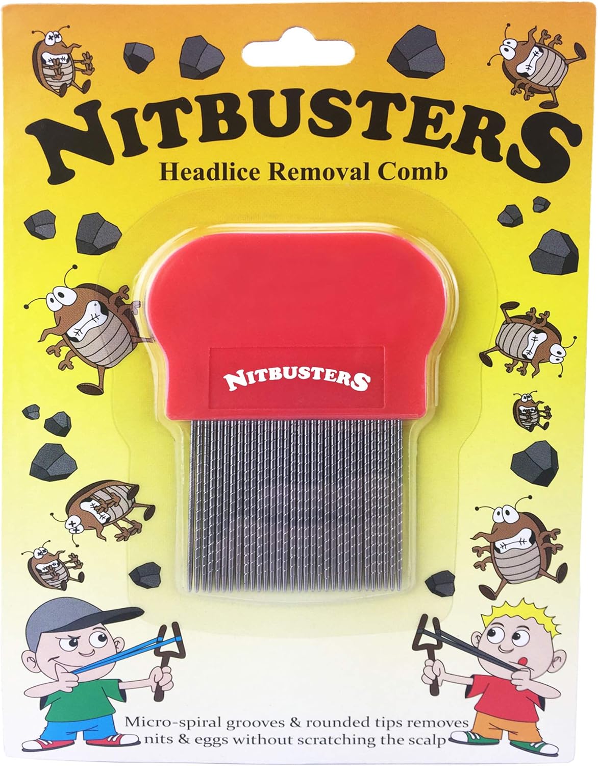 Nitbusters Headlice Nit Removal Comb With Spiral Grooves Amazon