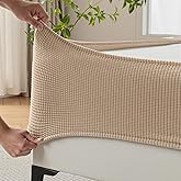 MIYE Jacquard Fabric Box Spring Cover,Super Stretchy Wrap Around 4 Sides Elastic Bed Skirt,Wrinkle & Fading Resistant,Washabl