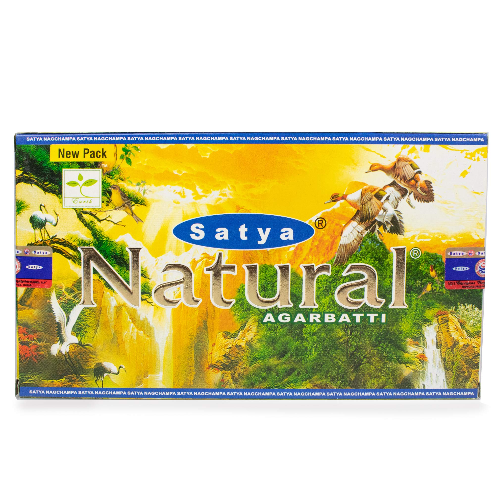 Satya Natural INCENSE 15 g - Fresh, Revitalizing Fragrance and Emotional Healing