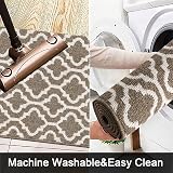 SHACOS Hallway Runner Rug 60x180 cm Non Slip Brown Kitchen Mat view 7