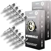Wormhole Tattoo Cartridge Needles 50pcs Assorted Tattoo Needle Cartridges Round Liner Mixed 3RL 5RL 7RL 9RL 11RL (50pcs #10 Standard RL)