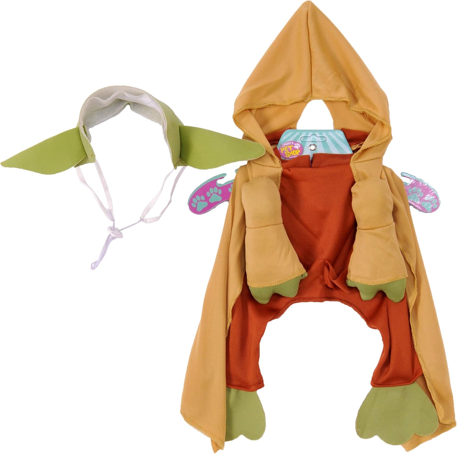 Rubies 887893L Official Star Wars Yoda Pet Dog Costume, Large Halloween Halloween, Multi-colored - Image 3