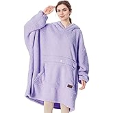 Catalonia Oversized Blanket Hoodie Sweatshirt, Wearable Lounging Fleece Pullover, Gift for Adults Women Men Kids Wife
