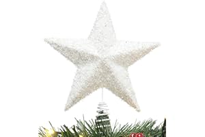 Christmas Concepts® 11 '' Sparkling Tree Top Star - Luxurious Christmas Decorations (White)