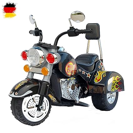 Kinder Elektromotorrad,realistischen Sound- und LED-Effekte,Powerakku/ Motor,und vieles mehr