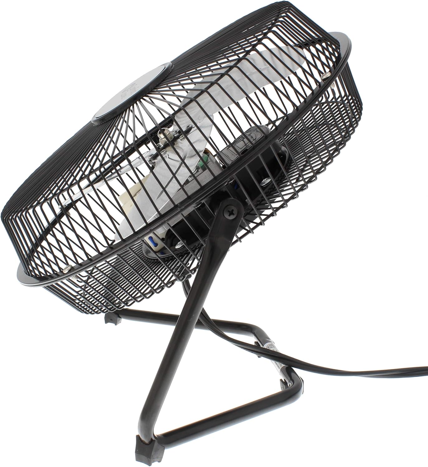 Comfort Zone CZHV9B 9-inch High Velocity 3-Speed Floor Fan with 180-Degree Tilt: Home & Kitchen