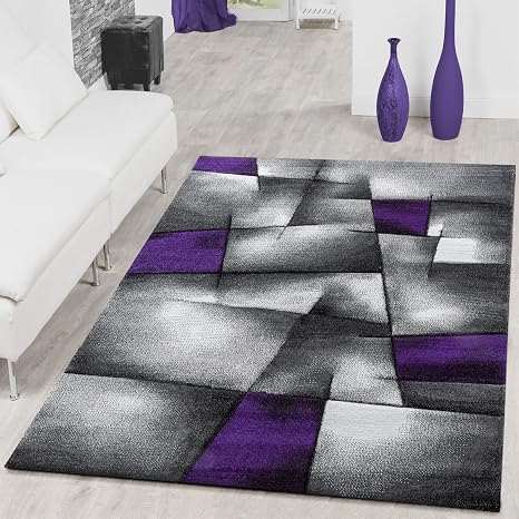 Maison Designer Tapis Moderne à Carreaux Motif Des Lignes