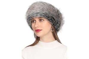 Rulala Fancy Faux Fur Headband for Women Winter Earwarmer Earmuff with Elastic