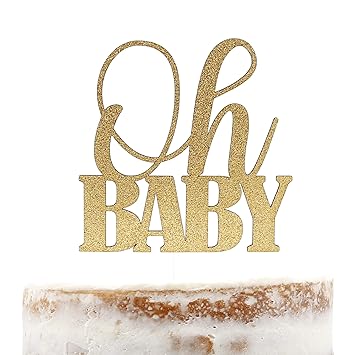 Amazon Com Nanasuko Baby Shower Cake Topper Oh Baby Double