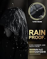 33,000ft Waterproof Womens Rain Jacket Lightweight Hooded Packable Black M view 4