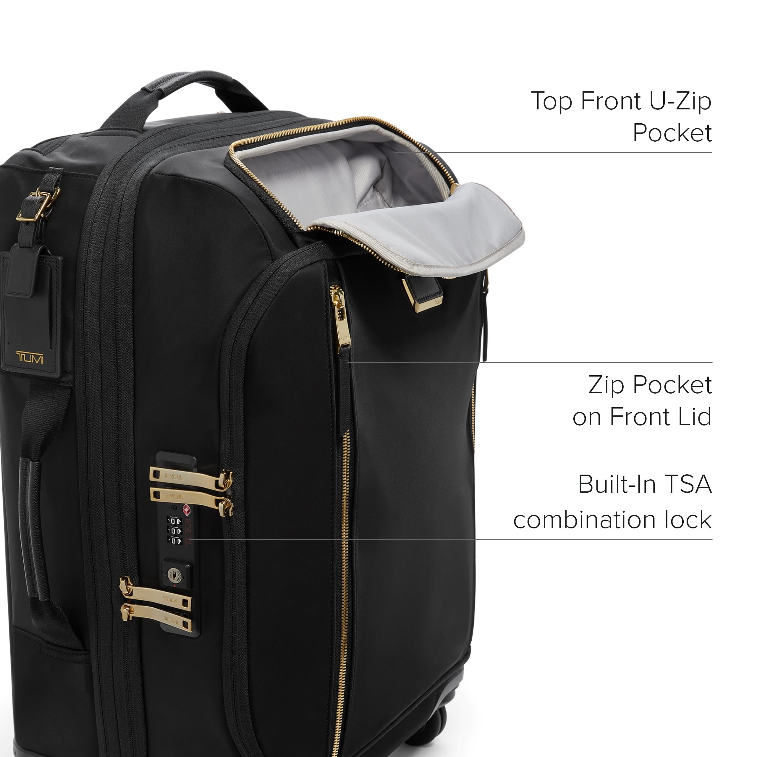 TUMI Voyageur Leger 4 Wheeled Luggage - Women's Lightweight and Spacious, Sleek Silhouette, Durable Premium Suitcase - 21.8