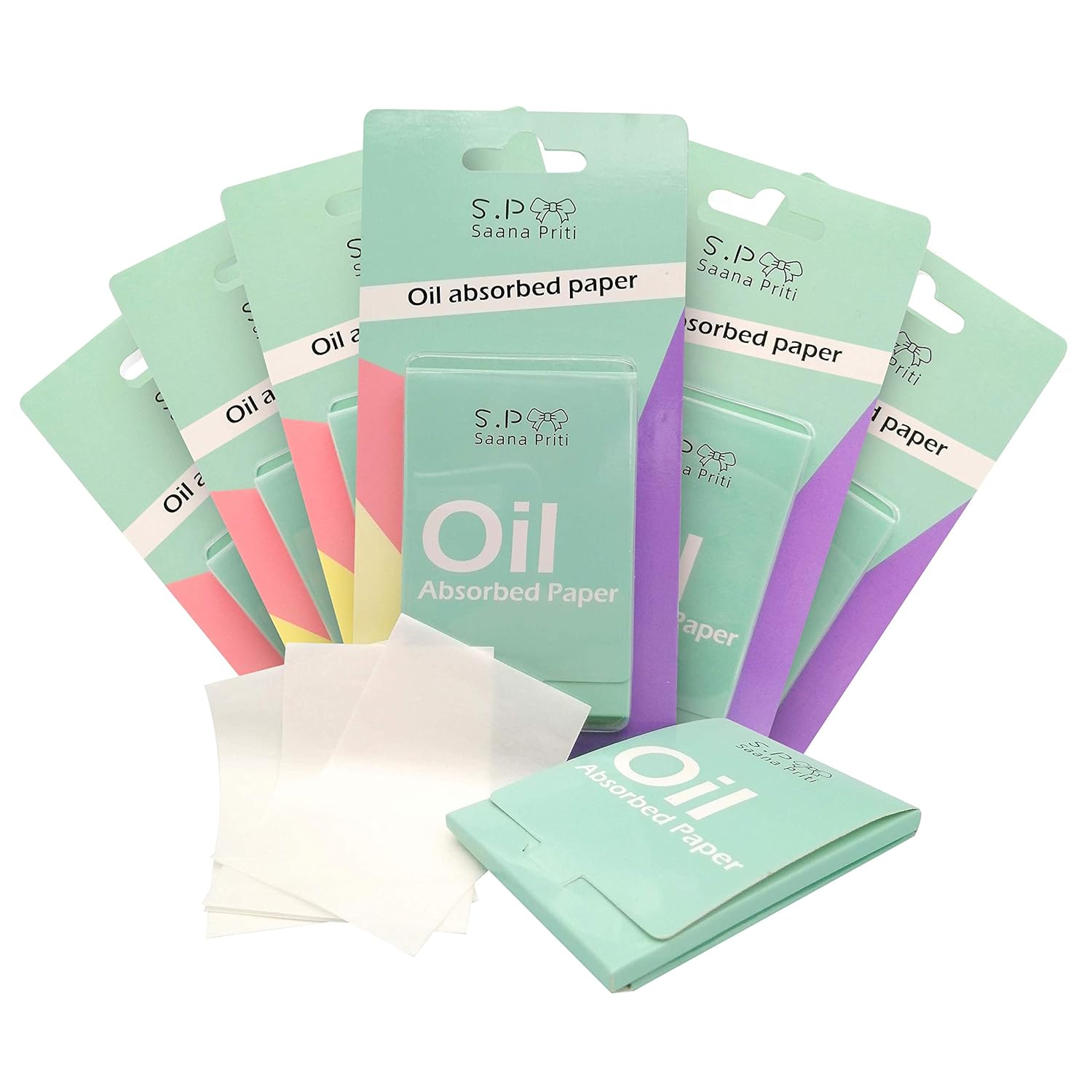 Saana Priti Oil Blotting Paper for Face Oily Skin 600 Counts Oil Absorbing Sheets