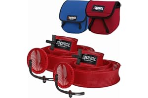 RUNCL Fishing Rod Sleeves & Reel Bags, Spinning/Casting Rod Socks & Spinning/Baitcasting Reel Covers - Protection Solution, Space Saver, Perfect Storage - Fishing Pole Sleeves & Reel Pouch (2 Pack)