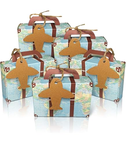 Lot De 14 Accessoires Photomaton Thème Voyage - Carton épais, Bâtons Et Colle Inclus