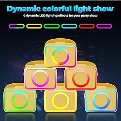 Karaoke Machine,Portable Bluetooth Speaker with 2