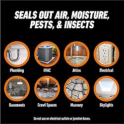 Gorilla Spray Foam Sealant, Light Gray Color, 12